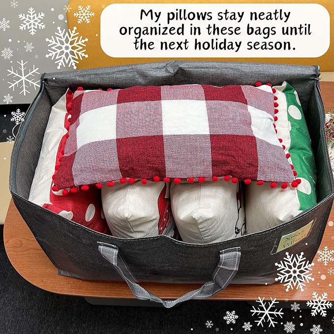VENO 8 Pack Moving Bags and Large Christmas Storage Bins - Image 2
