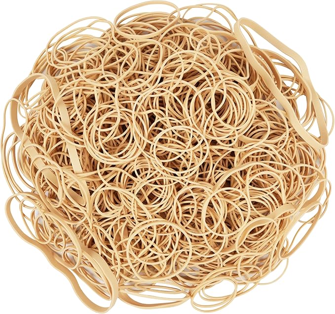 HAIDIBAO-Rubber Bands Assorted Sizes Beige Elastic Bands - Image 4