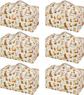 VENO 6 Pack Moving Bags and Large Christmas Decoration Storage Bins by Veno