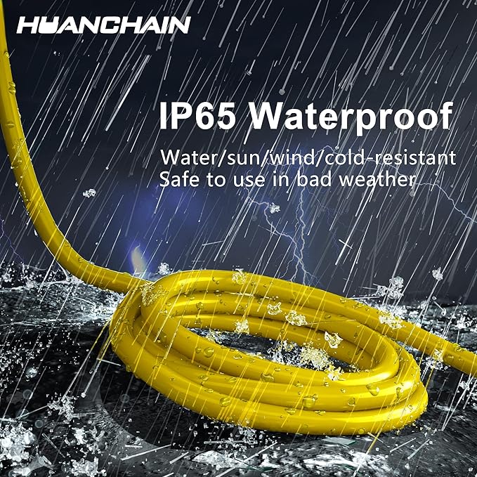 HUANCHAIN 500 ft Outdoor Extension Cord Waterproof 12/3 Gauge Heavy Duty - Image 3
