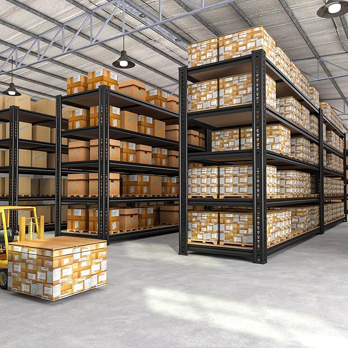 60" W Garage Shelving 72" H Metal Shelving 3500LBS Storage Shelves Heavy Duty 5 - Image 7