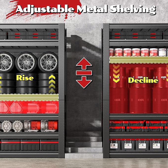 55.1" W Metal Shelving 6 Tier Garage Shelving 3660LBS Storage Shelves - Image 6