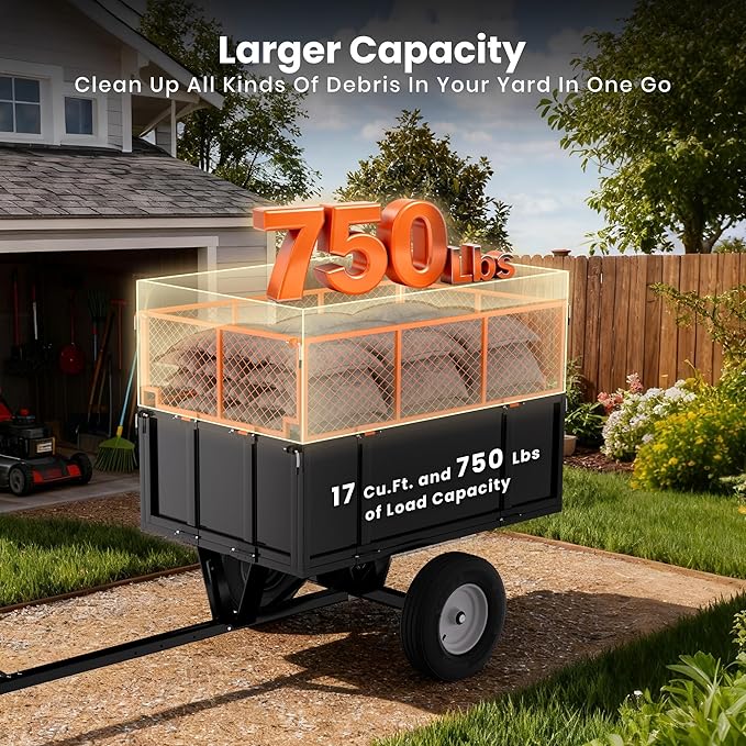 Heavy Duty ATV Dump Cart - Image 2