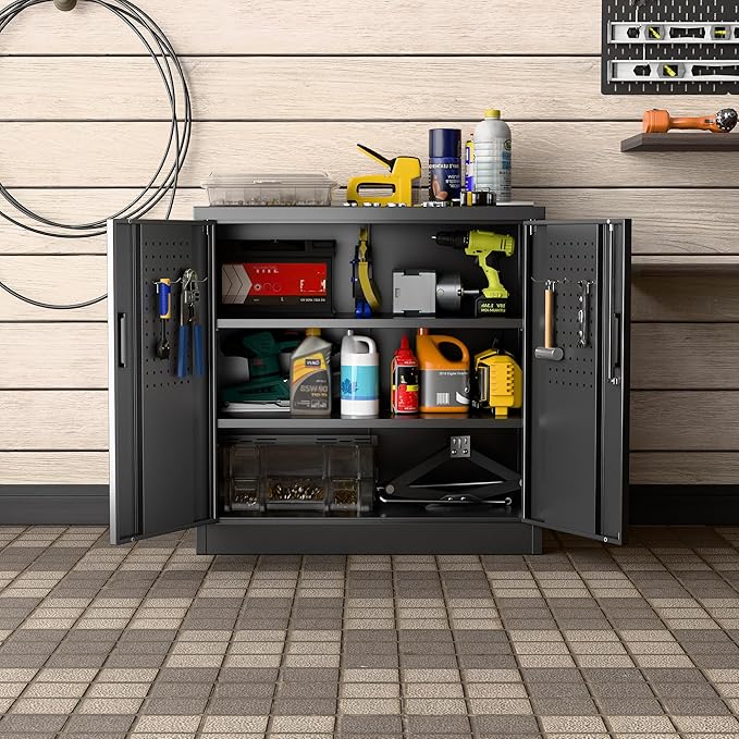 Metal Storage Cabinet, Garage Storage Cabinet - Image 4