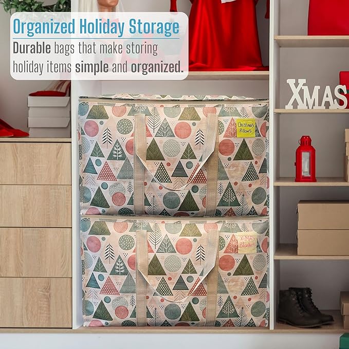 VENO 2 Pack Moving Bags and Large Christmas Storage Bins - Image 6