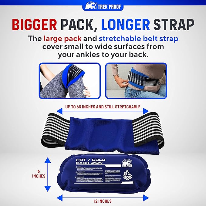 Ice Pack – Reusable Hot and Cold Therapy Gel Wrap Support Injury Recovery - Image 5