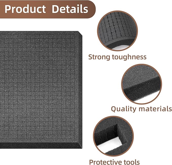 DECOHS 4 Pcs Pick and Pluck Foam- 16 x 12 x 2 Inch Pick Apart Foam Insert- - Image 3