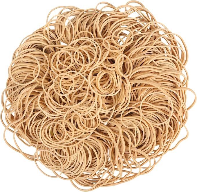 HAIDIBAO-Rubber Bands Assorted Sizes Beige Elastic Bands - Image 3