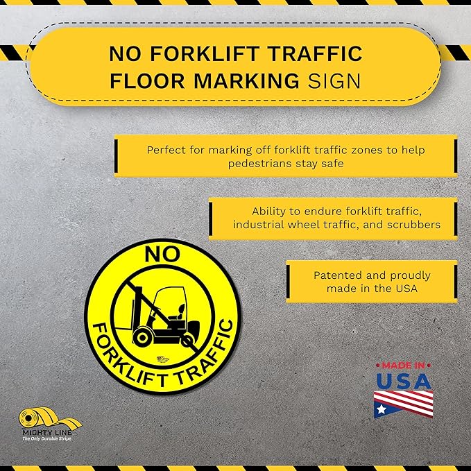 Mighty Line Forklift Floor Sign - Image 2