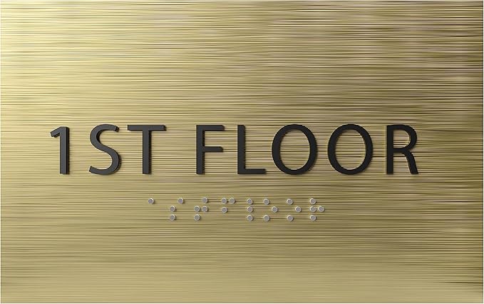 6" X4" 1st Floor Sign by ADACentralSigns
