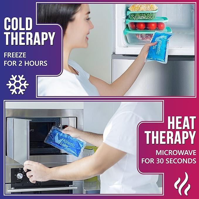 Gel Ice Packs for Injuries Reusable 9.5" x 4.5" – Gel Cold Soft Ice Pack by - Image 3