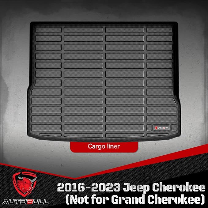 Cargo Liner Compatible with 2016-2023 Jeep Cherokee Cargo Mat，All Weather - Image 2