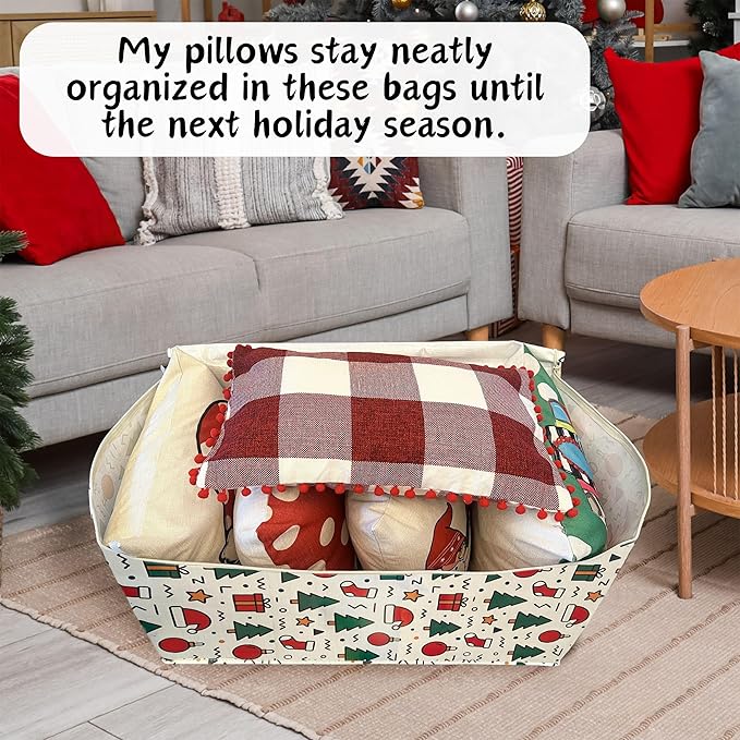 VENO 6 Pack Moving Bags and Large Christmas Decoration Storage Bins - Image 2