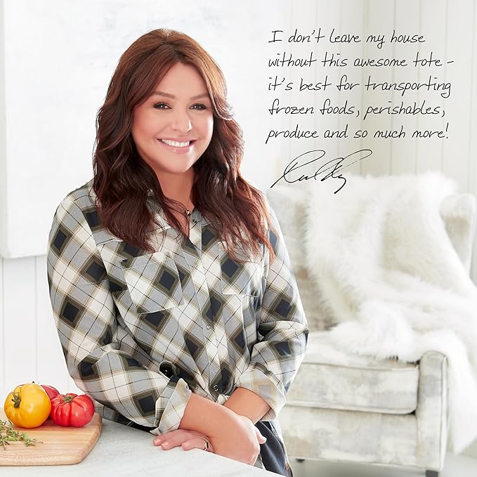 Rachael Ray Chillout Soft Cooler Bag, Large Reusable Insulated Grocery Bag - Image 6
