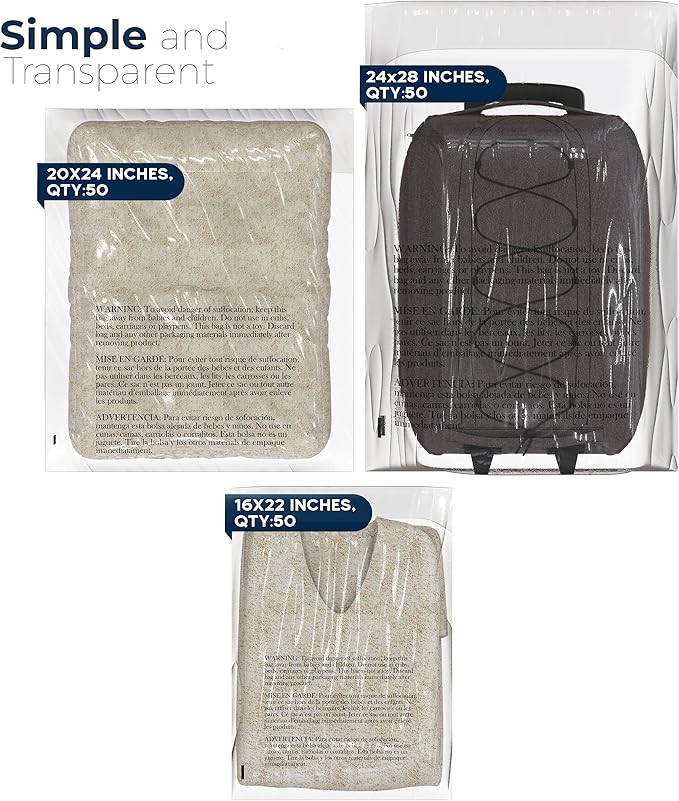 Poly Bags with Suffocation Warning 16x22, 24x28 - Image 2