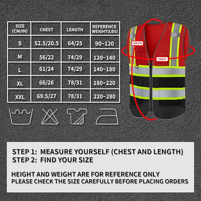 BeautyWill Custom Logo Safety Vest Class 2 High Visibility Reflective Vest - Image 6