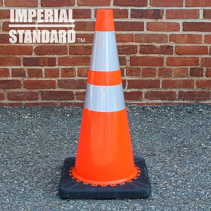 Traffic Cones - Safety Cones - 28" Orange Cones - Construction Cones - Road by ImperialStandard