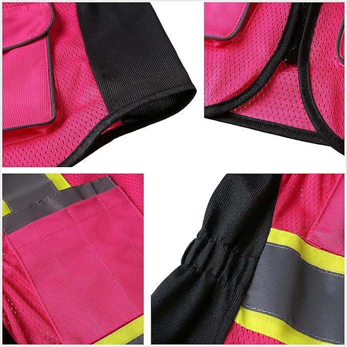 Safety Vest for women, Hi vis Reflective Lady Work vest - Image 7