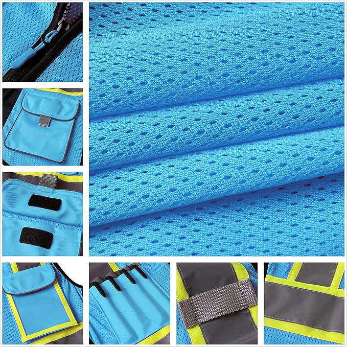 Safety Vest for women, Hi vis Reflective Lady Work vest - Image 4