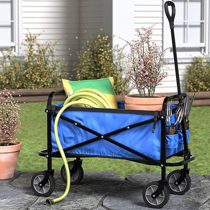 Amazon Basics Collapsible Folding Heavy Duty Utility Wagon - Image 7
