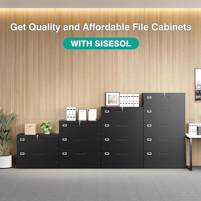 SISESOL 2 Drawer Lateral File Cabinet - Image 4