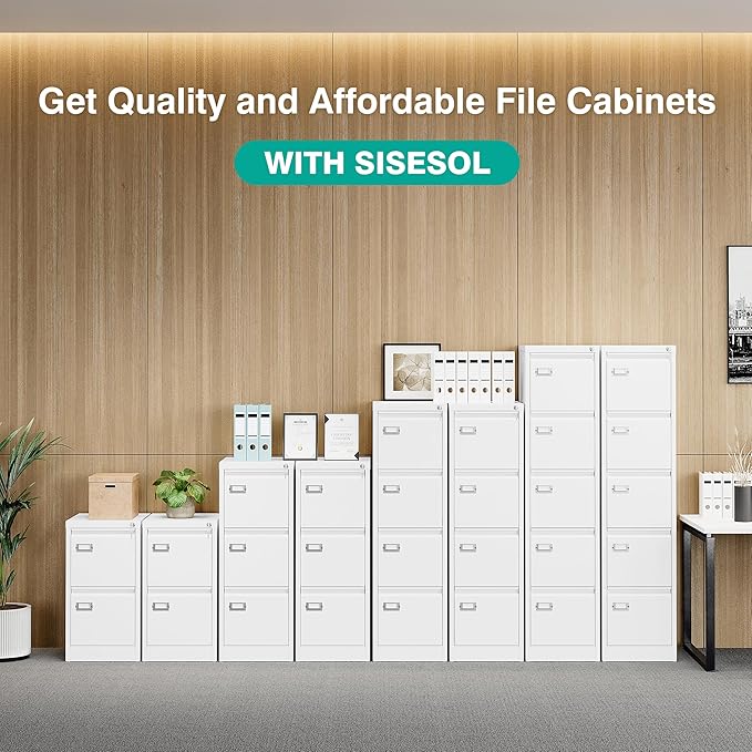 SISESOL 2 Drawer File Cabinet - Image 8